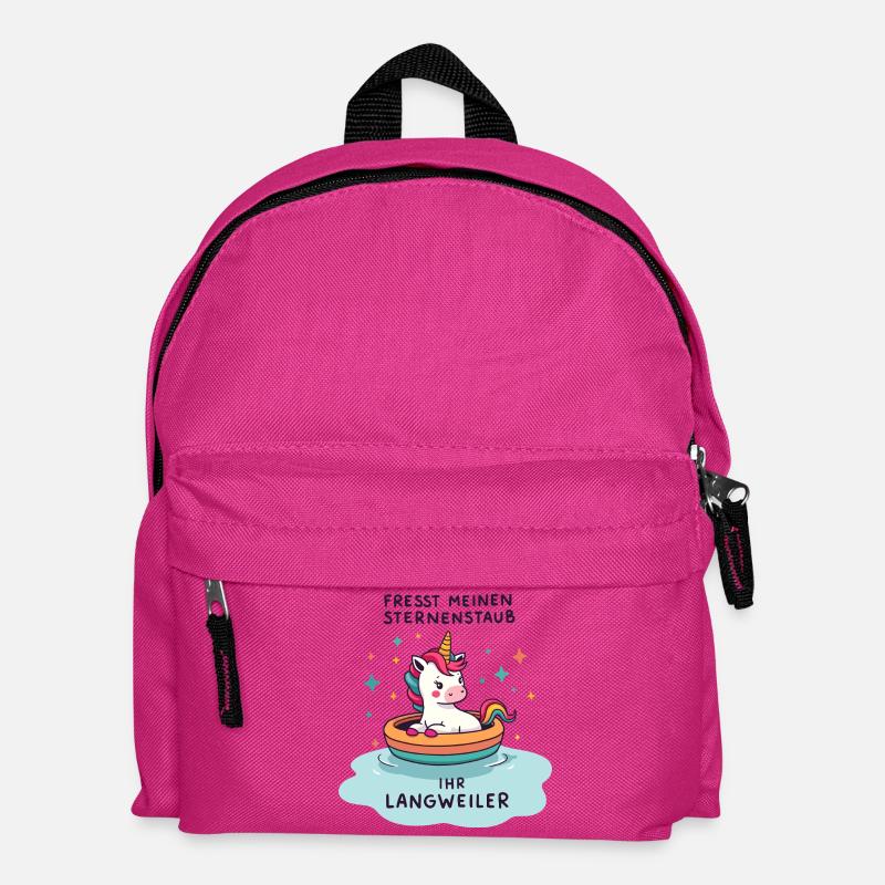 Einhorn Bootsfahrt - Kinder Rucksack - Fuchsia