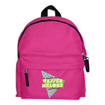 80s Dancing: I Carried a Watermelon - Kids' Backpack - fuchsia - Front