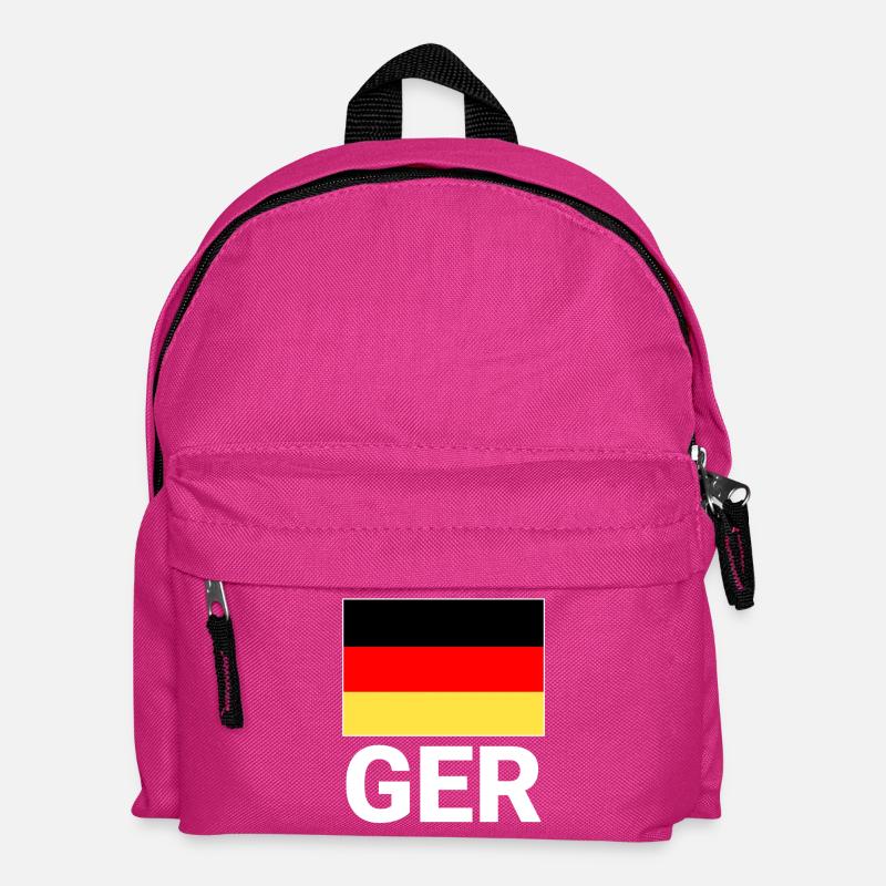 Drapeau allemand avec abréviation CECR - Sac à dos Enfant - fuchsia