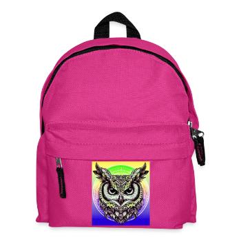 Eule - Kinder Rucksack - Fuchsia - Vorne