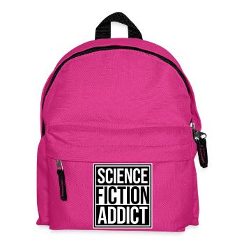 Science Fiction Addict Sci Fi Liebhaber Zitat Text - Kinder Rucksack - Fuchsia - Vorne