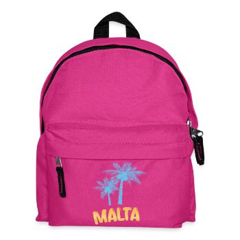 Geschenk für Malta - Kinder Rucksack - Fuchsia - Vorne