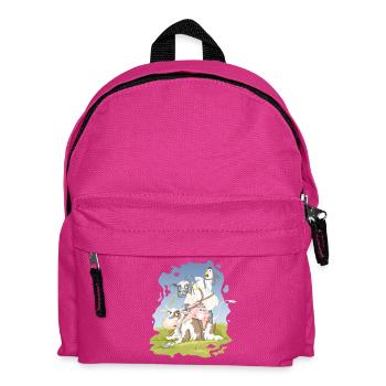eierlegende Wollmilchsau - Kinder Rucksack - Fuchsia - Vorne