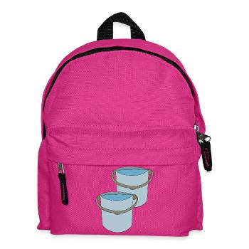 Creative bucket design for outdoor activities - Kids' Backpack - fuchsia - Front