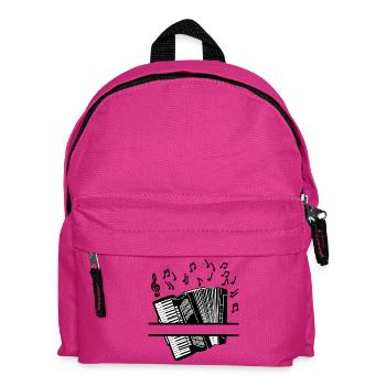 Accordéon avec sonorités musicales et clé musicale - Sac à dos Enfant - fuchsia - Devant