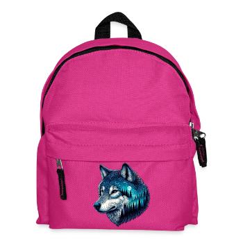 Wolf - Kinder Rucksack - Fuchsia - Vorne