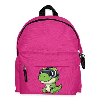 Mignons Dino T-Rex Joueur Cartoon Réalité Virtuelle - Sac à dos Enfant - fuchsia - Devant