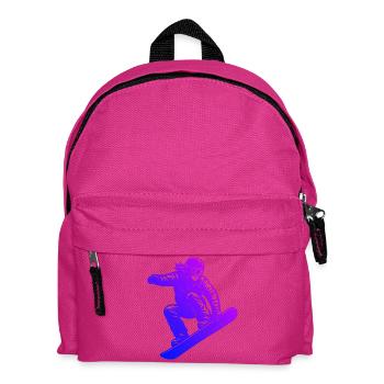 Fresh snowboard motif for snowboard - Kids' Backpack - fuchsia - Front