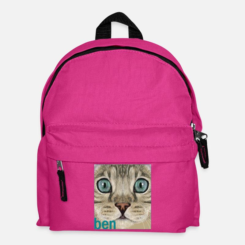 Bengal cat - Kids' Backpack - fuchsia