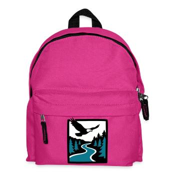 Eagle River Forest Graphic - Kids' Backpack - fuchsia - Front