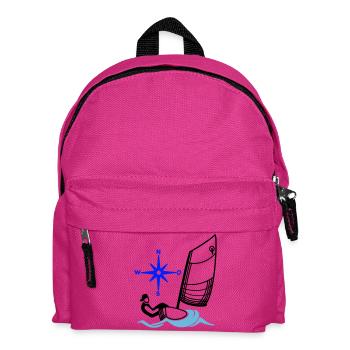 Optimist Opti Segelboot Segeln Kinder Regatta - Kinder Rucksack - Fuchsia - Vorne