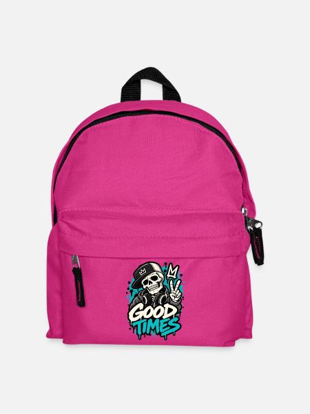 Totenkopf Streetwear Punk Rock - Kinder Rucksack - Fuchsia