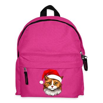 Katzen Christmas - Kinder Rucksack - Fuchsia - Vorne