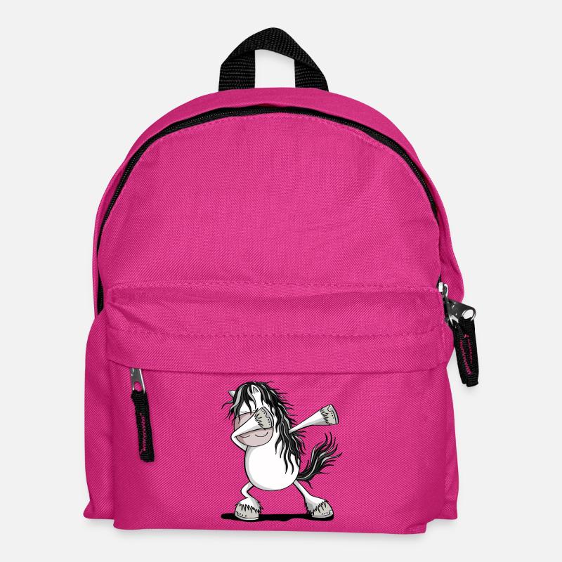 Cooles Dab Dance Schimmel Pferd Fun Dabbing Pony - Kinder Rucksack - Fuchsia