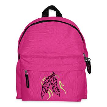Liés ensemble – Plumes spirituelles - Sac à dos Enfant - fuchsia - Devant