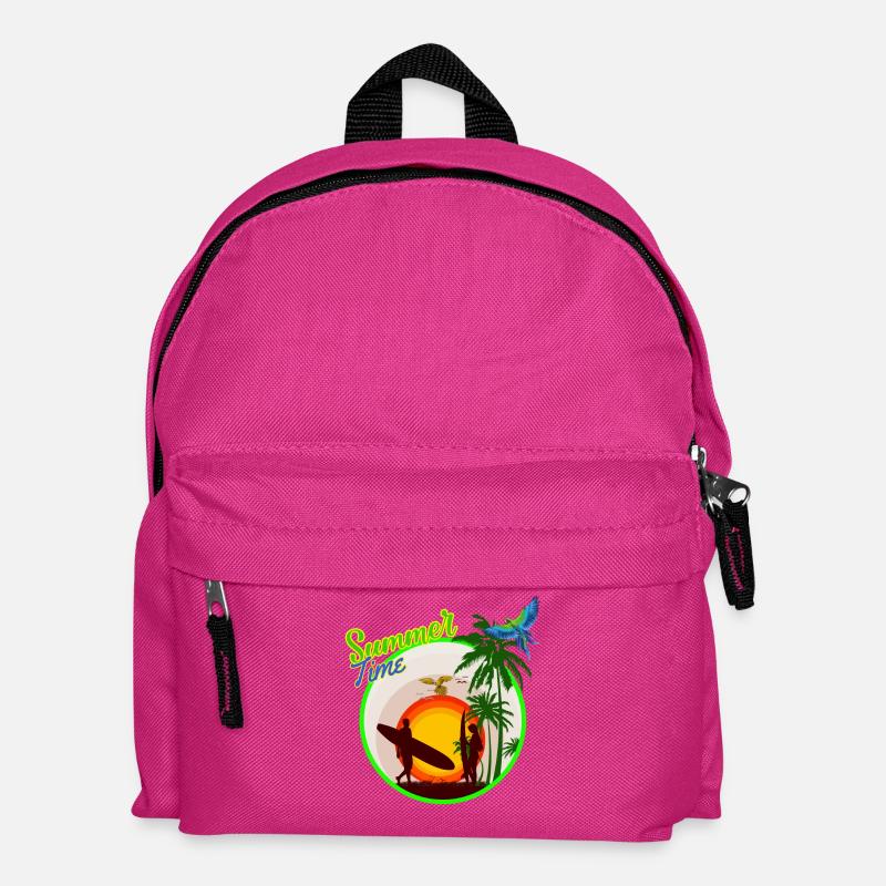 Sommerzeit - Kinder Rucksack - Fuchsia