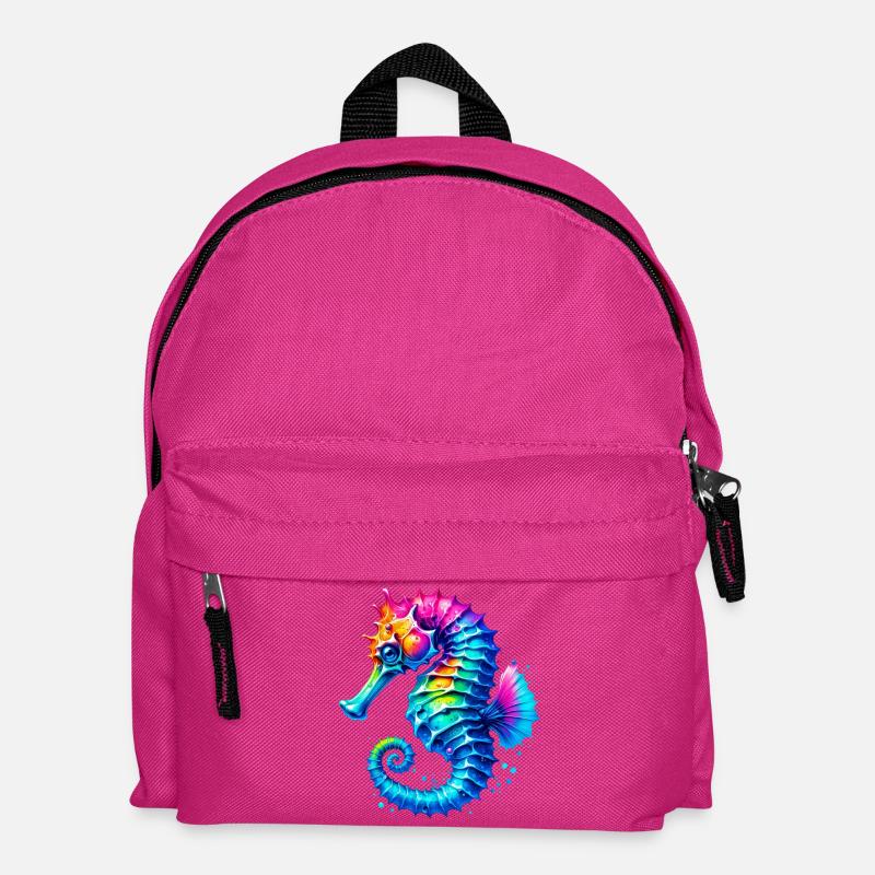 Seepferdchen - Kinder Rucksack - Fuchsia