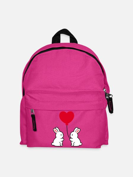 Valentinstag Rotes Herz, Valentinstag - Kinder Rucksack - Fuchsia