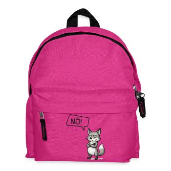 Nope! Fuchs – Clever stubborn person says no - Kids' Backpack - fuchsia - Front