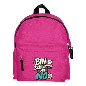 BIN BESCHÄFTIGT MIT NÖ - Kinder Rucksack - Fuchsia - Vorne