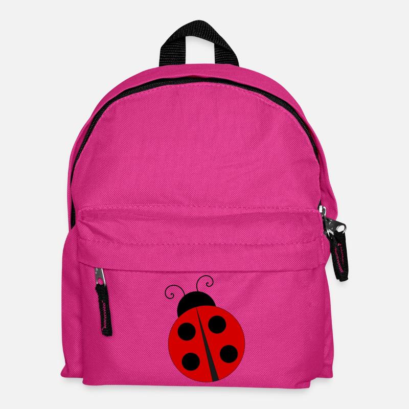 Marienkäfer mit Vier Schwarzen Punkten - Kinder Rucksack - Fuchsia