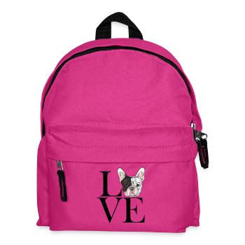 franz Bulldogge black - Kids' Backpack - fuchsia - Front