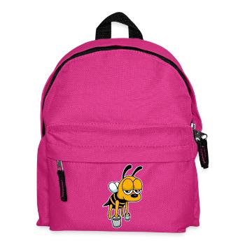 Arbeits-Biene - Kinder Rucksack - Fuchsia - Vorne