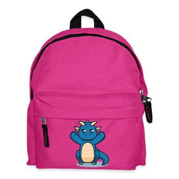 Süßer Baby Drache will auf den Arm - Kinder Rucksack - Fuchsia - Vorne
