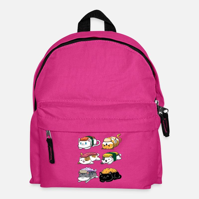 Sushi Katze Anime - Kinder Rucksack - Fuchsia