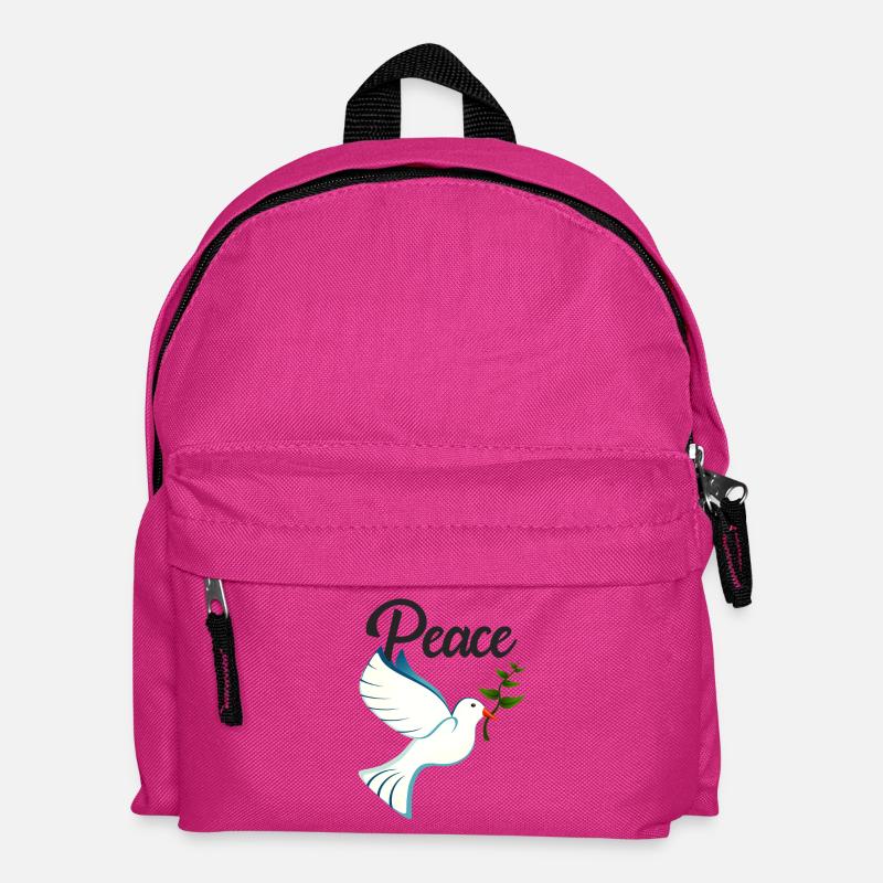 PEACE Friedenstaube - Kinder Rucksack - Fuchsia