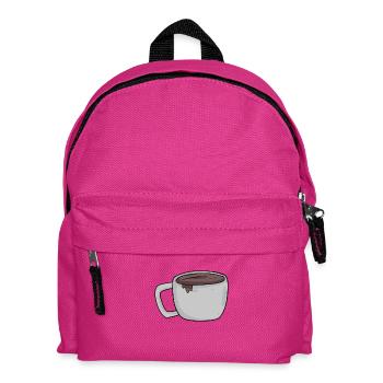 Coffee coffee cup cup - Kids' Backpack - fuchsia - Front