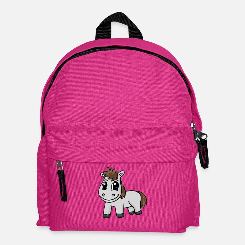 Pferd - Kinder Rucksack - Fuchsia