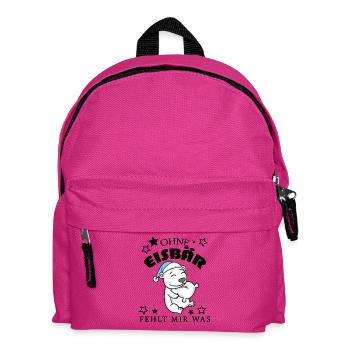 Eisbär - Kinder Rucksack - Fuchsia - Vorne