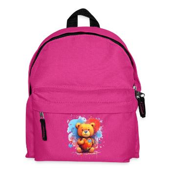 Liebe ist eine Bärennotwendigkeit - Kinder Rucksack - Fuchsia - Vorne