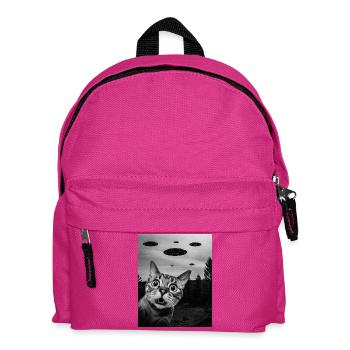 Cat Alien Invasion Uap Weirdcore - Kids' Backpack - fuchsia - Front