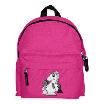 Echecs Joueur d’échecs Fitness - Sac à dos Enfant - fuchsia - Devant