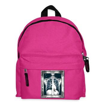 Medizinische Kunst Thoraxmalerei Radiologie - Kinder Rucksack - Fuchsia - Vorne