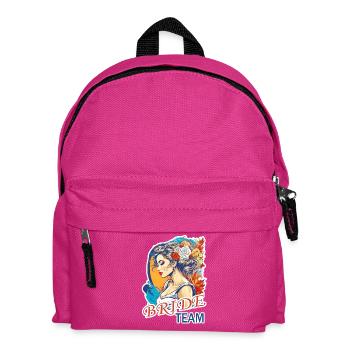 Braut Team - Kinder Rucksack - Fuchsia - Vorne