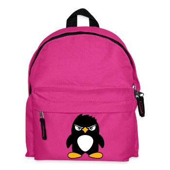 Pingouin a l’air sérieux mal dangereux look cool - Sac à dos Enfant - fuchsia - Devant