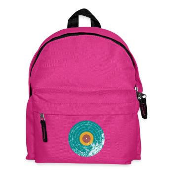Disque vinyle Vintage Retro - Sac à dos Enfant - fuchsia - Devant