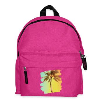Palme - Kinder Rucksack - Fuchsia - Vorne