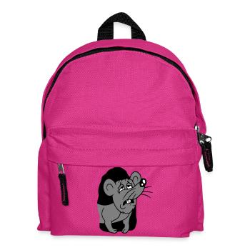 Maus Loch Erschöpft Arbeit Aufstehen Müde Morgens - Kinder Rucksack - Fuchsia - Vorne
