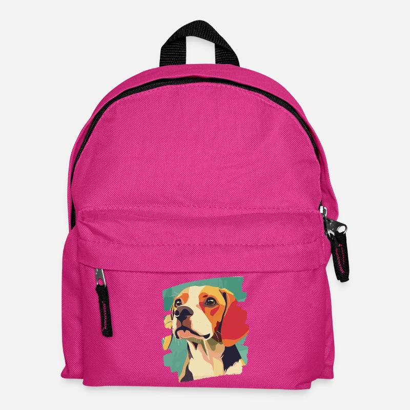 Beagle - Kinder Rucksack - Fuchsia