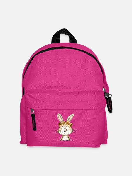 Drolliger Hase I Osterhase Häschen Frühling - Kinder Rucksack - Fuchsia