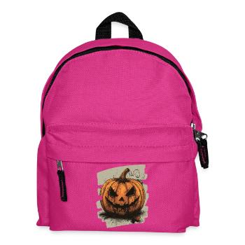 Halloween Kürbis - Kinder Rucksack - Fuchsia - Vorne