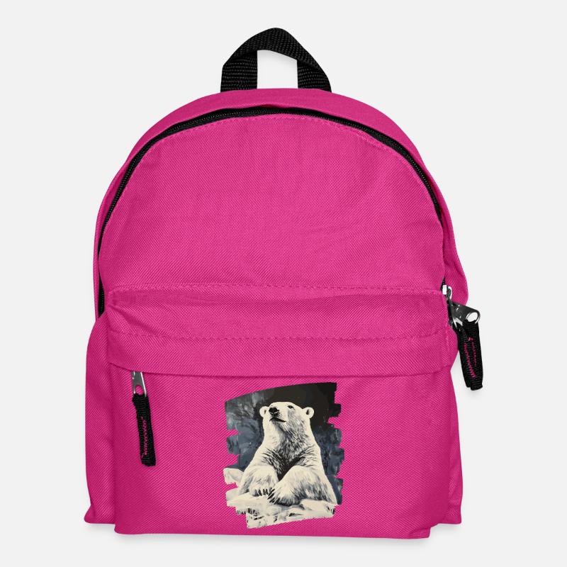 Eisbär - Kinder Rucksack - Fuchsia
