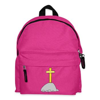 Halloween Cross Crosses Spider - Kids' Backpack - fuchsia - Front