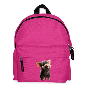 Pig Domestic Pig Sow Pigs Love Piggy - Kids' Backpack - fuchsia - Front