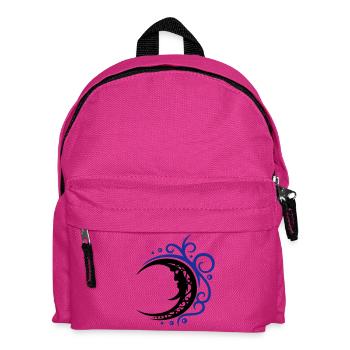Mystical moon in tribal style - Kids' Backpack - fuchsia - Front