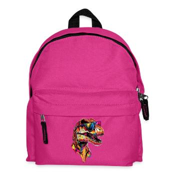 T-Rex Tyrannosaurus Rex Dino Papa Dinosaure - Sac à dos Enfant - fuchsia - Devant